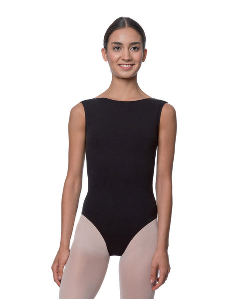 LUB213 Sabina High Neck Cotton Leotard