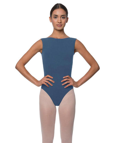 41794 Mesh Wrap Front Tank Leotard