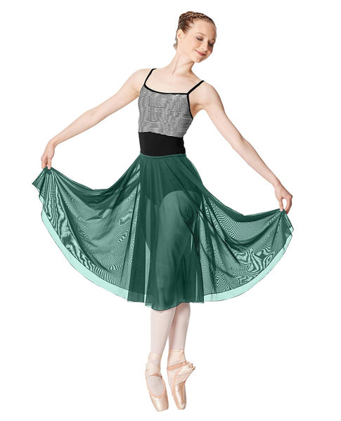 LUB267 Emilia Mesh Long Sheer skirt