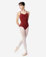 LUB817 Violet Halter Back Camisole Leotard