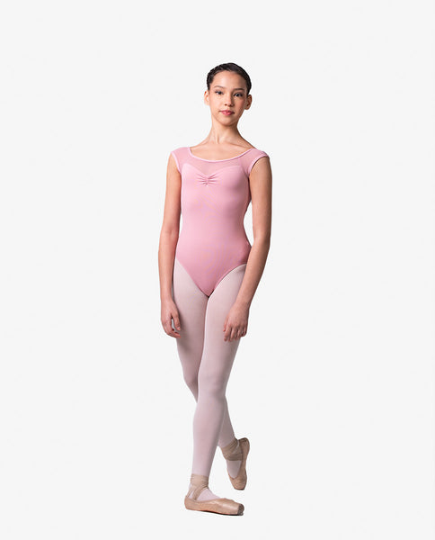 LUB903C Zoey Cap Sleeve Girls Leotard