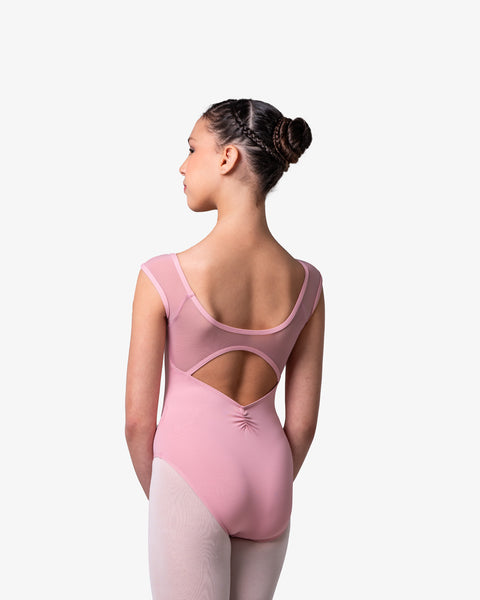 LUB903C Zoey Cap Sleeve Girls Leotard