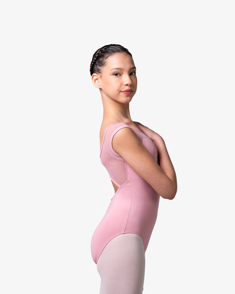 LUB903C Zoey Cap Sleeve Girls Leotard