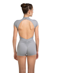 LUB947 Hallie Mock Neck Short Unitard