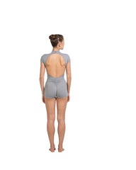 LUB947 Hallie Mock Neck Short Unitard