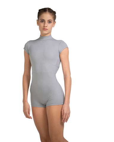 LUB947 Hallie Mock Neck Short Unitard