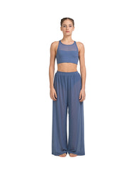 LUB952 Rosie Mesh Wide Leg Pants