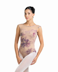 LUB962HZ Emely Cap Sleeve Haze Charm Leotard