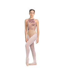 LUB965HZ Scarlett High Neck Halter Haze Charm Leotard