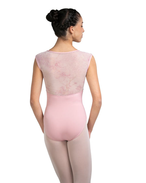 LUB971SG Kira Cap Sleeve Secret Garden Leotard