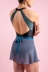 Leia Chiffon Skirt Ash Blue