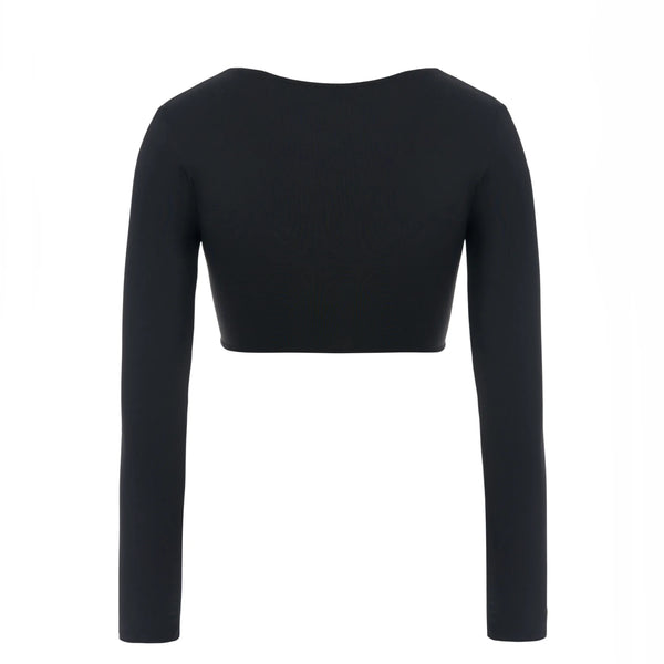 Long Sleeve Top Black Rush