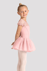 M20007C Puff Sleeve Tutu Dress