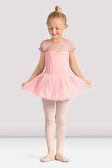 M20007C Puff Sleeve Tutu Dress