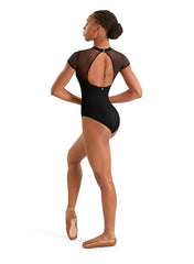 M20011LM Mock Neck Cap Sleeve Leotard