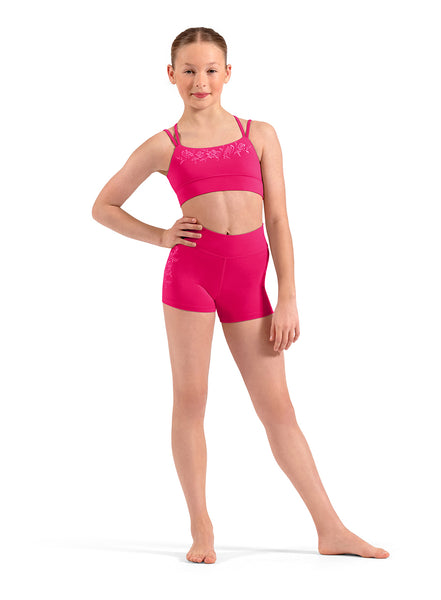 M30021C Double Strap Crop Top