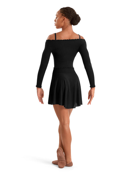 MS10005 Mesh High Low Skirt