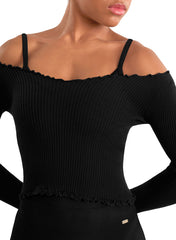 MS10005 Mesh High Low Skirt