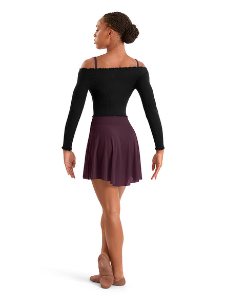 MS10005 Mesh High Low Skirt