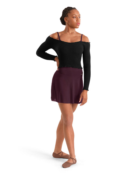 MS10005 Mesh High Low Skirt