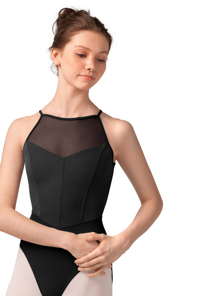 M40001LM Mesh Halter Leotard