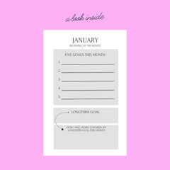 Dance Goals Workbook