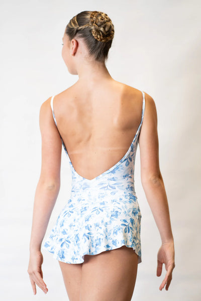 Patterned Skirt Flora Bleu