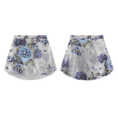 Patterned Skirt Bleu Rose