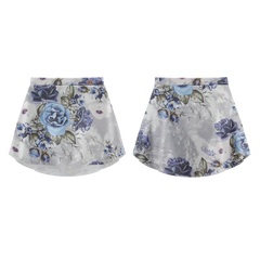 Patterned Skirt Bleu Rose