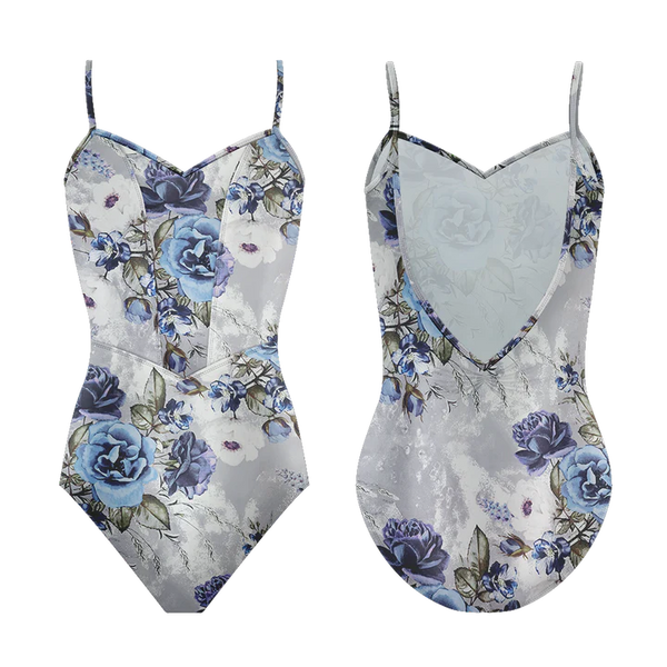 Jardin Bleu Rose  Leotard