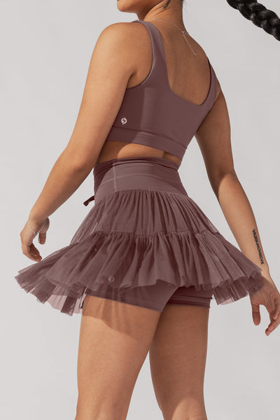 Pirouette Skort - Peppercorn