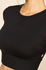 Baby Crop Tee - Black