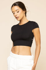 Baby Crop Tee - Black