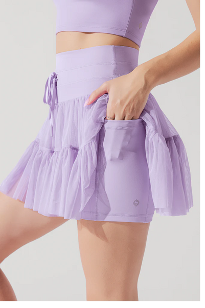 Pirouette Skort - Digital Lavender