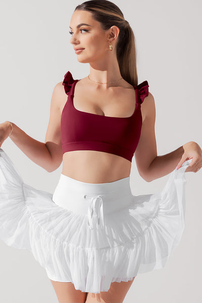 Romance Ruffle Bra - Crimson