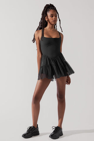 Corset Pirouette Dress - Black