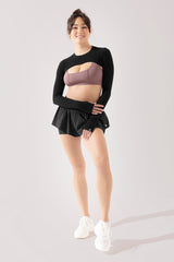 On the Run Ruffle Short - Black