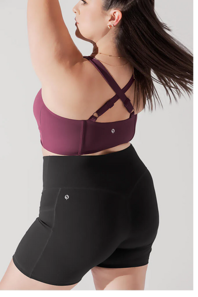 Daphne Corset Crop Top - Plum