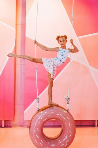 Kids Tulip Skirt Flower Doodle