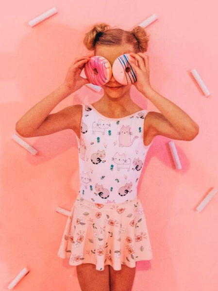 Kids Tulip Skirt Flower Doodle