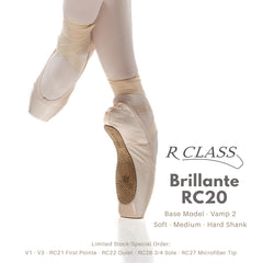 R-Class RC22 Brillante Pointe Shoe S