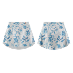 Patterned Skirt Flora Bleu