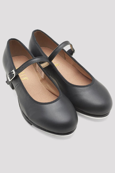 S0302G Girls Tap-On Leather Tap Shoes