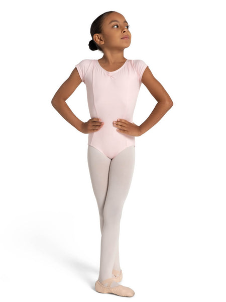 SE1014C Dual Pinch Cap Sleeve Leotard With Princess Seams