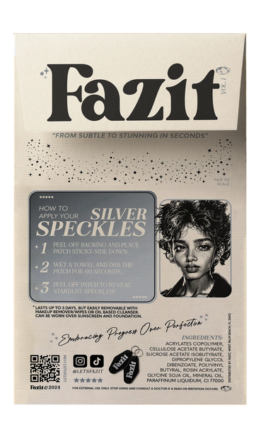 Fazit Silver Glitter Freckles Makeup Patches