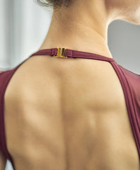 SL4487 Mesh High Neck Leotard