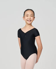 SL4488 Mesh Cap Sleeve Girls Leotard