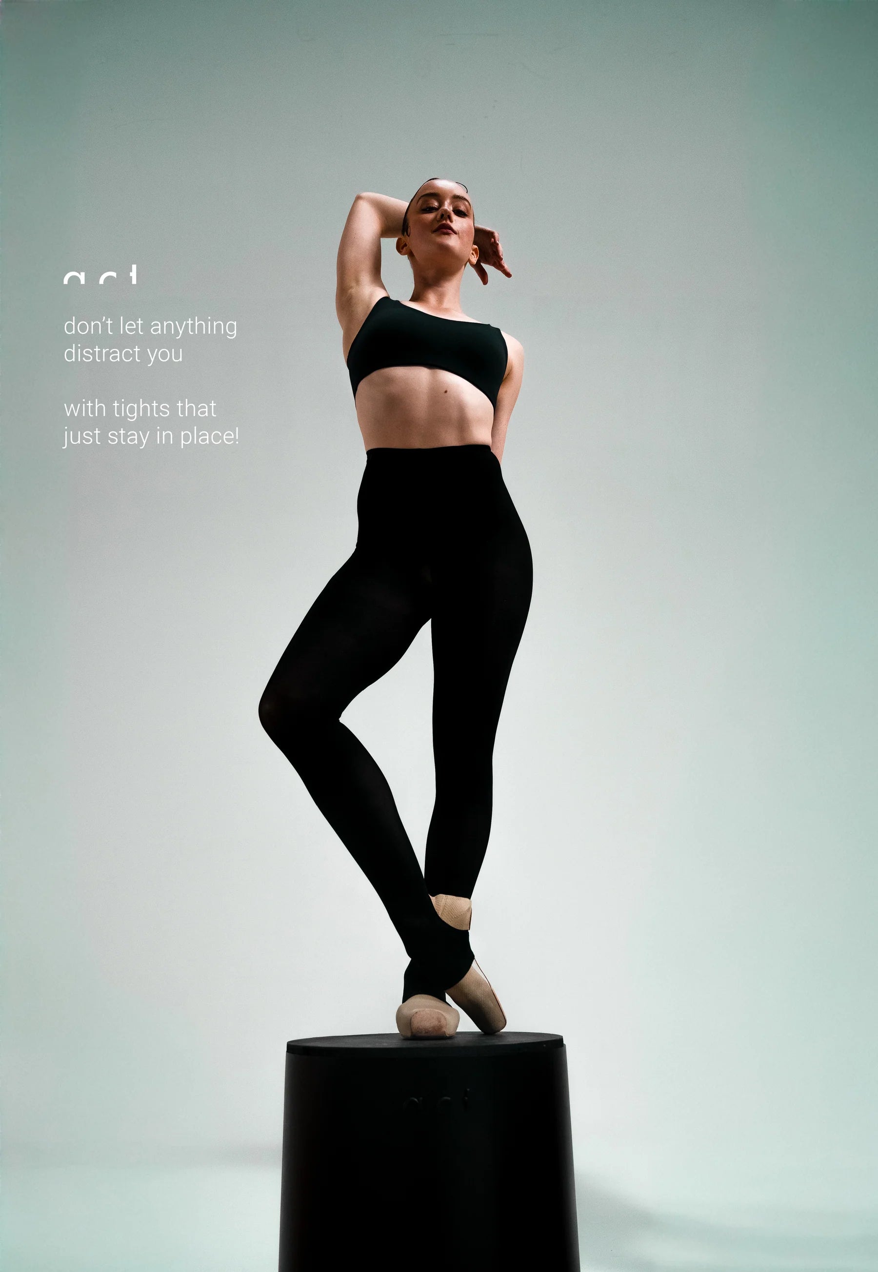 Act'ble Stirrup Ballet Tights Black