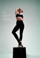 Act'ble Stirrup Ballet Tights Black
