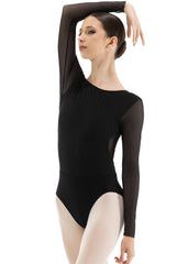 DA5003MPN Tara Long Sleeve Leotard